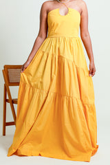 Tie Up Tiered Maxi