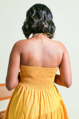 Tie Up Tiered Maxi