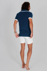 Zipper Terry Cloth Polo