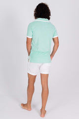Zipper Terry Cloth Polo