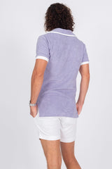 Zipper Terry Cloth Polo