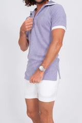 Zipper Terry Cloth Polo