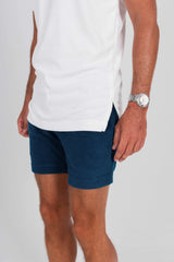 Drawstring Terry Cloth Shorts