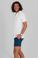 Zipper Terry Cloth Polo