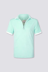Zipper Terry Cloth Polo
