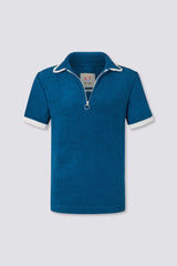 Zipper Terry Cloth Polo