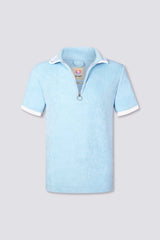 Zipper Terry Cloth Polo