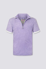 Zipper Terry Cloth Polo