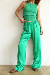 Silky simple pant