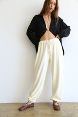 Silky baroque pearl top