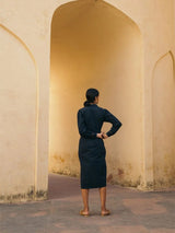 Estuary Dress in Navy