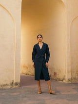 Estuary Dress in Navy