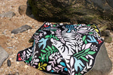 Silk Scarf of Cheerful Moments in Black