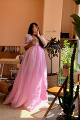 The Angle Delight Puff Gown