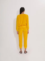 Velour Unisex Oversized Sweatshirt in Oro