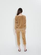 Velour Unisex Oversized Sweatshirt in Teddy