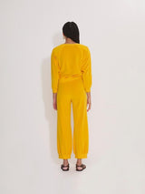 Velour Raglan Top in Oro