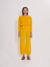 Velour Raglan Top in Oro