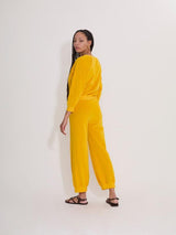 Velour Raglan Top in Oro
