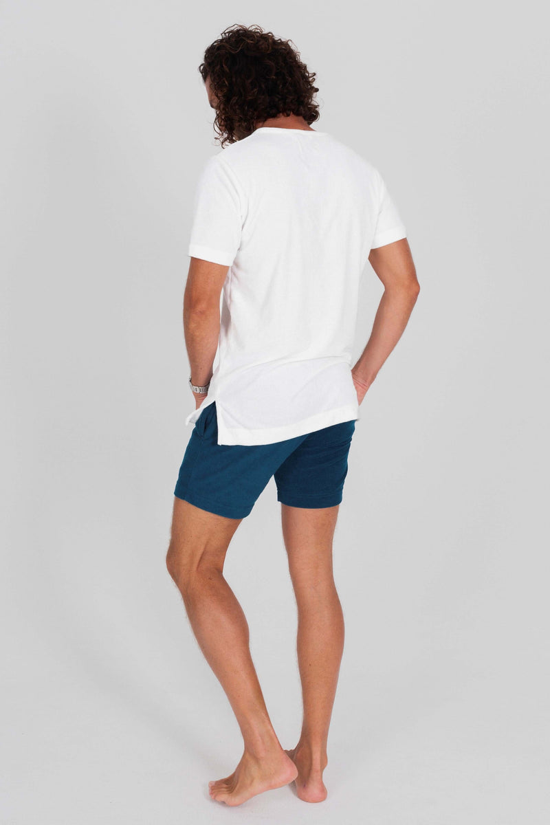 Drawstring Terry Cloth Shorts