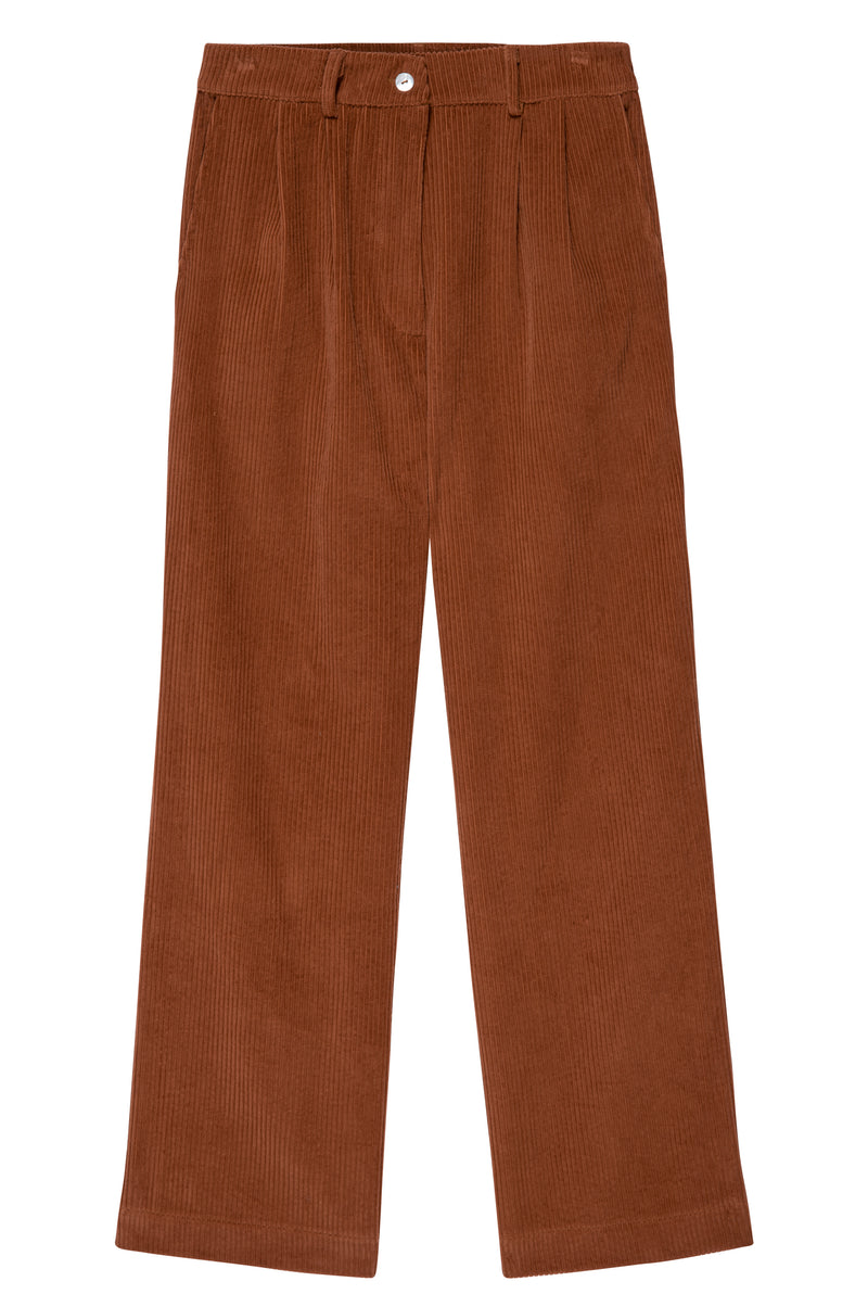 Cord Pleated Trousers